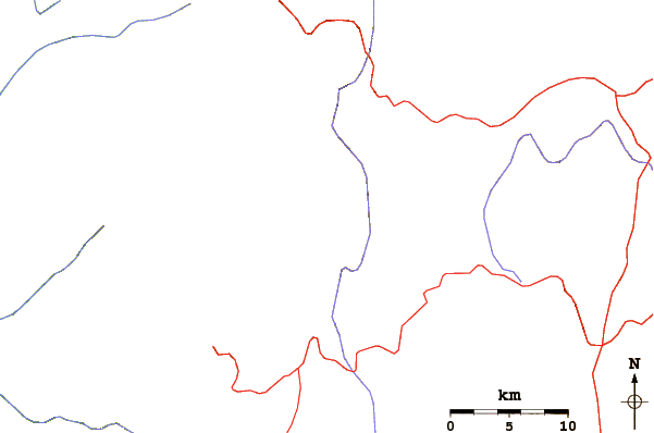 Roads and rivers around Quilotoa