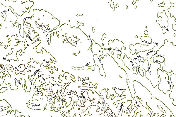 Mountain peaks around Rabbit Mountain