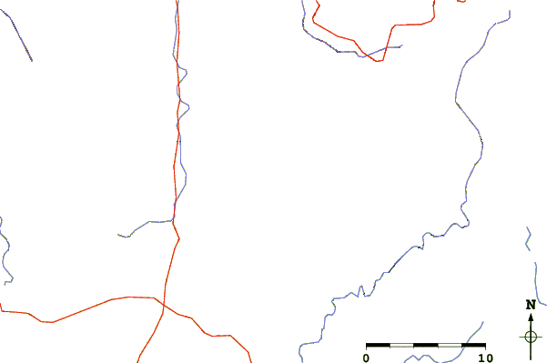 Roads and rivers around Rabun Bald