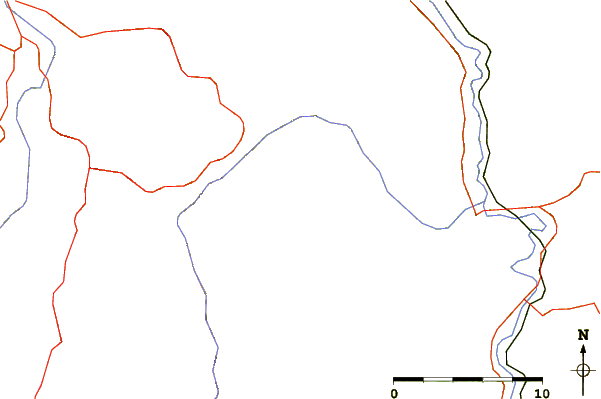 Roads and rivers around Radočelo