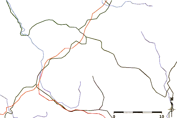 Roads and rivers around Raichberg