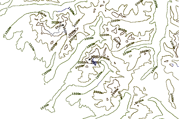 Mountain peaks around Rainbow Peak