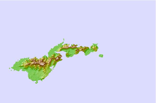 Surf breaks located close to Rainmaker Mountain