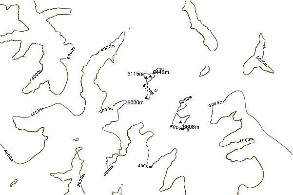 Mountain peaks around Rajrambha