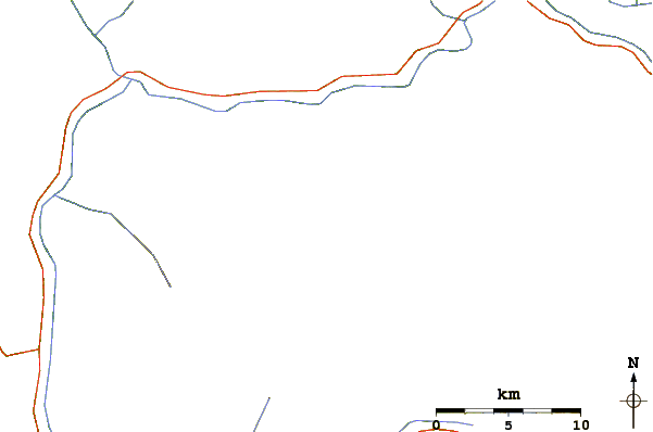 Roads and rivers around Rakaposhi