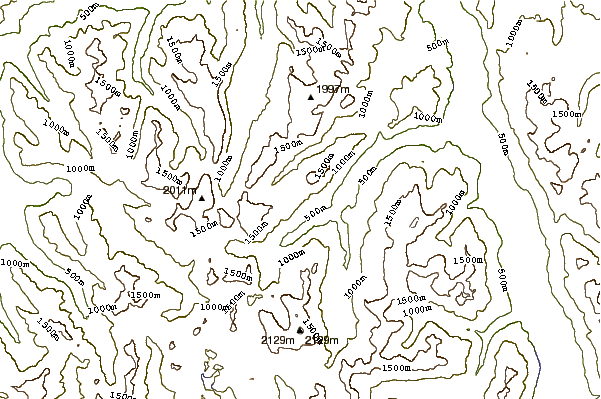 Mountain peaks around Rambler Peak (Elk River Mountains)