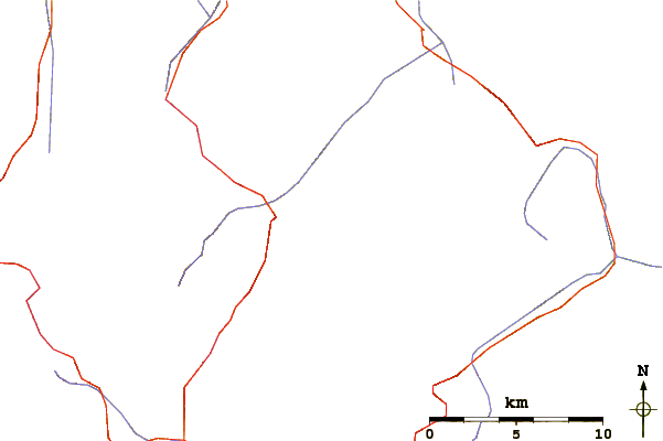 Roads and rivers around Ramolkogel