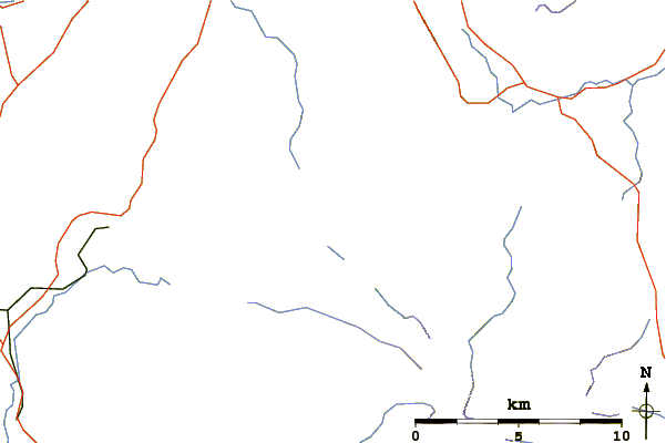 Roads and rivers around Rannerdale Knotts