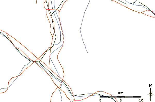 Roads and rivers around Rappenstein