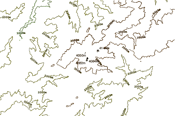 Mountain peaks around Ras N'Ouanoukrim