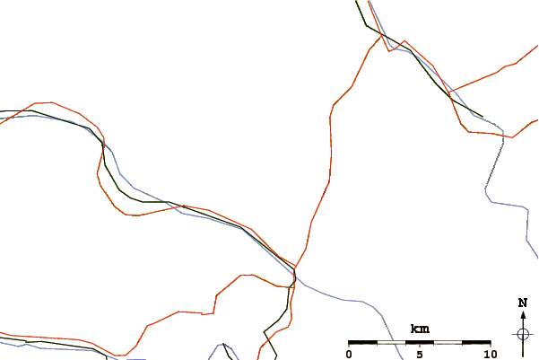 Roads and rivers around Rätschenflue