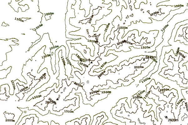 Mountain peaks around Rauheck