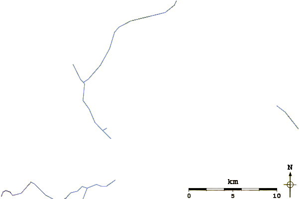 Roads and rivers around Ray Mountain