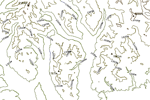 Mountain peaks around Red Mountain (Cascades)