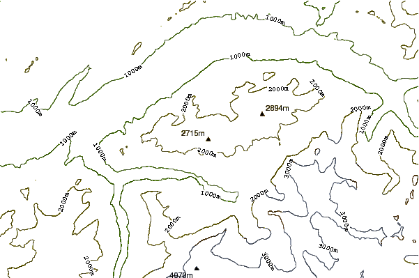 Mountain peaks around Reeti