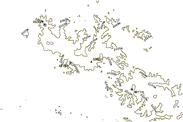 Mountain peaks around Regal Mountain