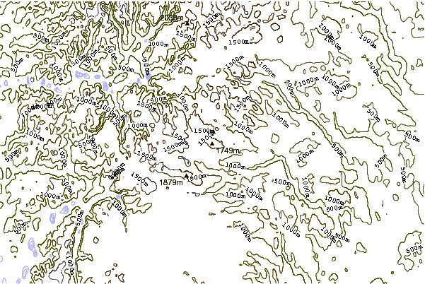 Mountain peaks around Reineskarvet