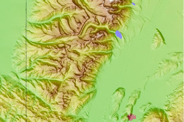 Surf breaks located close to Rendezvous Mountain