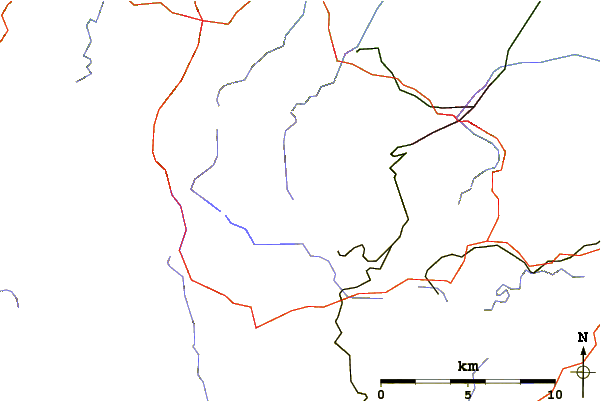 Roads and rivers around Renneckenberg