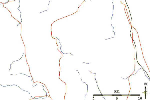 Roads and rivers around Rest Dodd