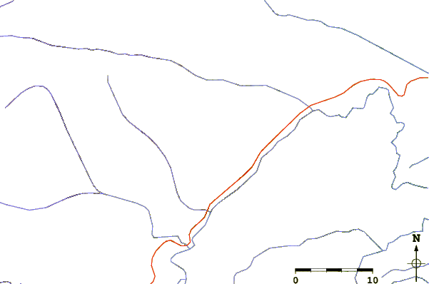 Roads and rivers around Reventador