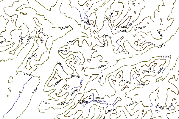 Mountain peaks around Reynolds Mountain