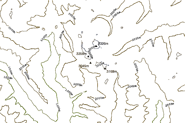 Mountain peaks around Rheinwaldhorn