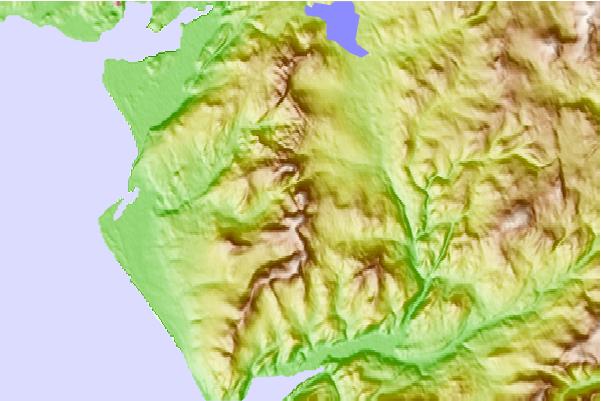 Surf breaks located close to Rhinog Fach