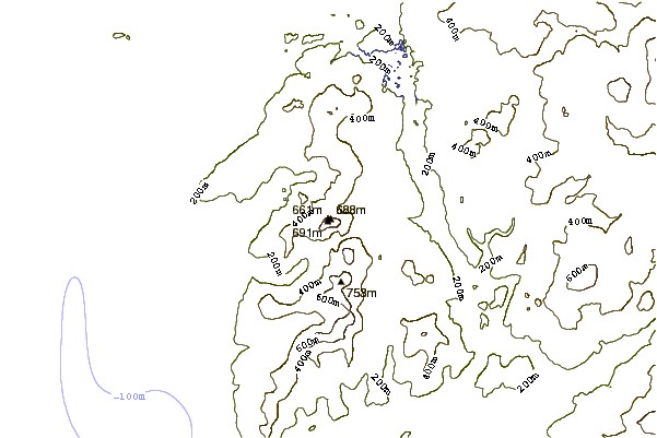 Mountain peaks around Rhinog Fawr