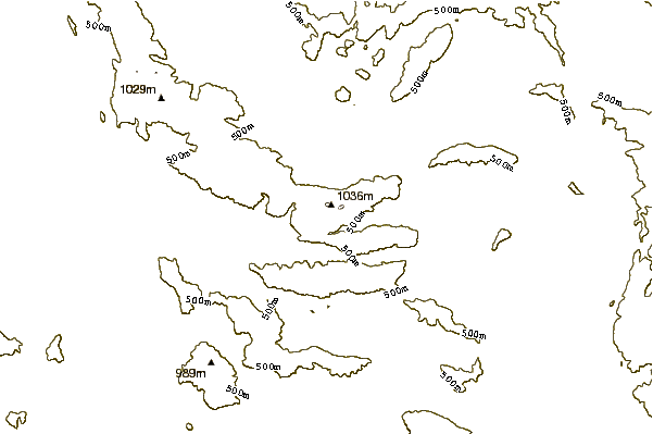 Mountain peaks around Right Angle Peak