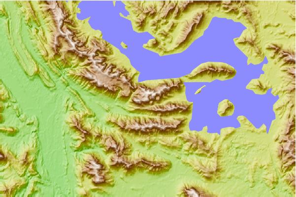 Surf breaks located close to Right Angle Peak