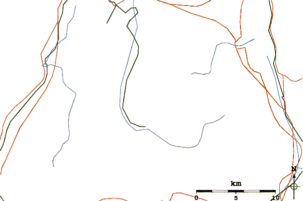 Roads and rivers around Rigidalstock