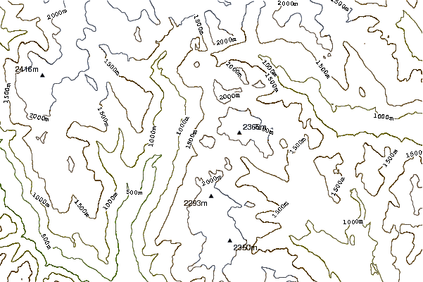 Mountain peaks around Ring Mountain (British Columbia)