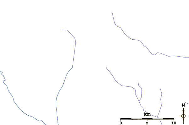 Roads and rivers around Ring Mountain (British Columbia)