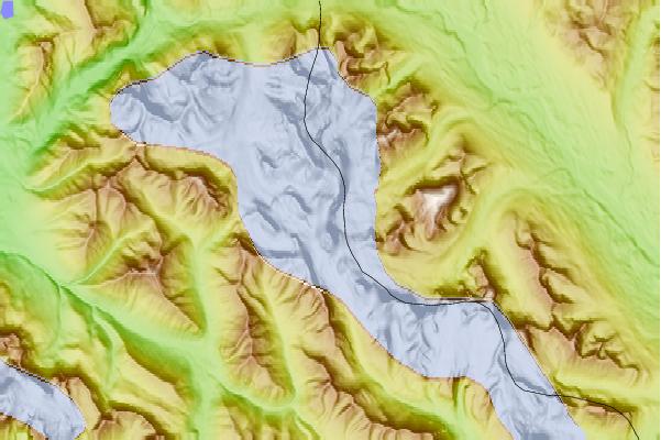 Surf breaks located close to Ringrose Peak