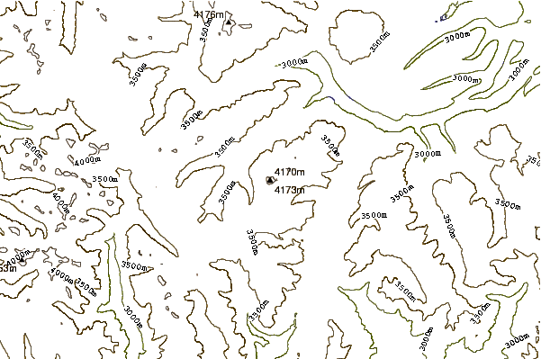 Mountain peaks around Rio Grande Pyramid