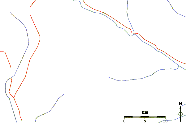 Roads and rivers around Risco Plateado