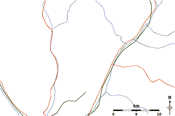 Roads and rivers around Rittner Horn