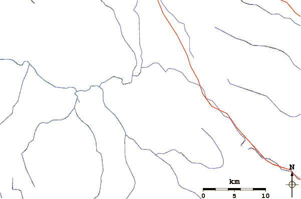 Roads and rivers around Roanj