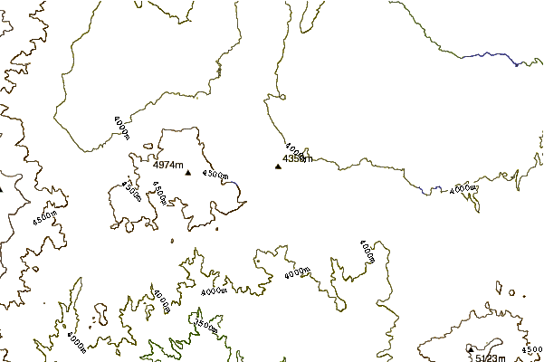 Mountain peaks around Robledo (volcano)