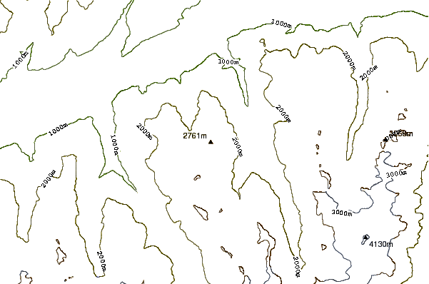 Mountain peaks around Roc d'Orzival