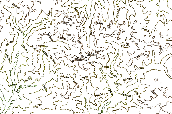 Mountain peaks around Roca Entravessada