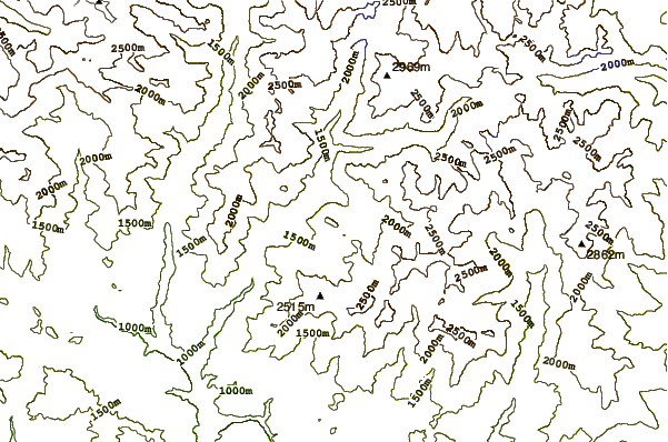 Mountain peaks around Roca de la Feixa