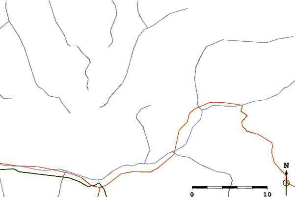 Roads and rivers around Roche Chevrière