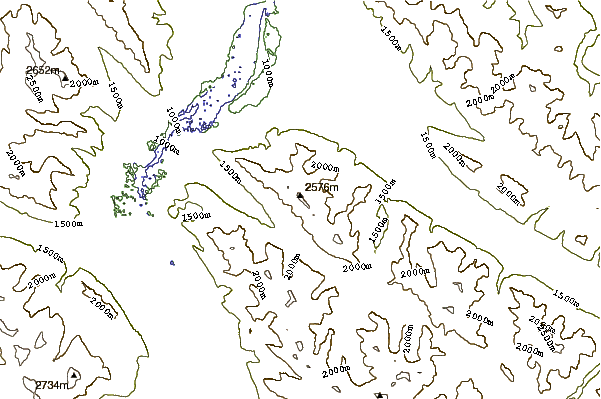 Mountain peaks around Roche Jacques