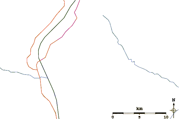 Roads and rivers around Roche Jacques