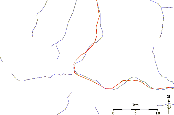 Roads and rivers around Roche Melon