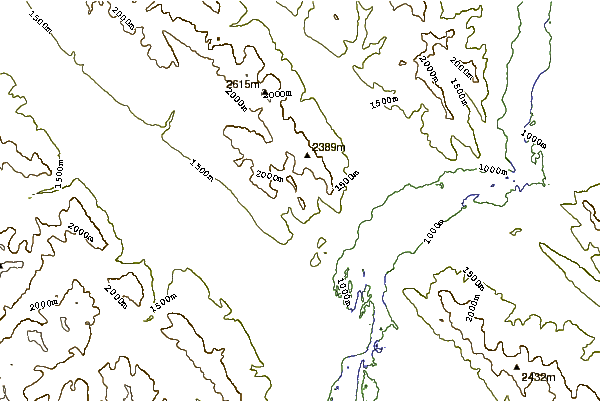 Mountain peaks around Roche à Bosche