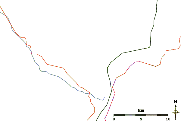 Roads and rivers around Roche à Bosche