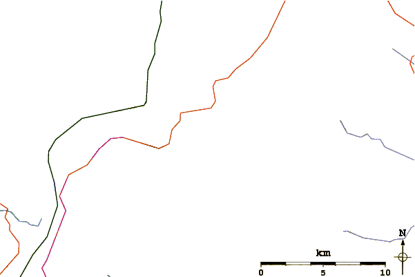 Roads and rivers around Roche á Perdrix